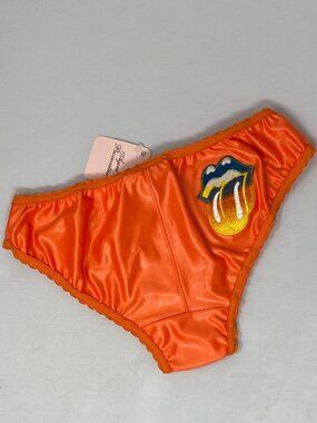 Agent Provocateur For The Rolling Stones Neon Orange Brief Medium NWT